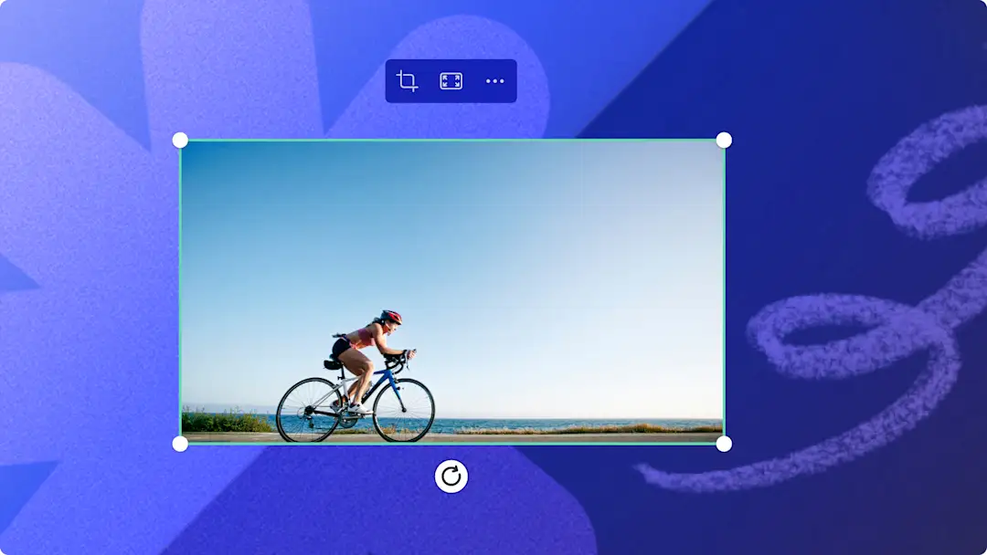 Immagine della barra degli strumenti mobile in Clipchamp.