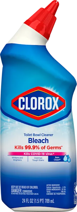 squirt bottle of Clorox Toilet Bowl Cleaner with Bleach