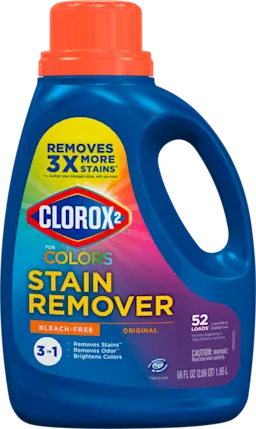 Bottle of Clorox 2 for Colors Bleach-Free Laundry Stain & Odor Remover Liquid.